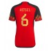Belgien Axel Witsel #6 Hemma matchtröja VM 2022 Kortärmad Billigt